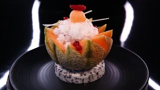 Fruits frais granité au muscat de BeaumesdeVenise sorbet melon par Christophe Michalak DPDC [upl. by Naujet626]