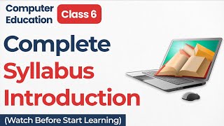 Complete SYLLABUS Computer Education Class 6 Hindi  Class 6 Computer Syllabus [upl. by Nady]