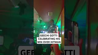 GEECHI GOTTI CELEBRATING HIS WIN OVER HITMAN HOLLA [upl. by Enitram]