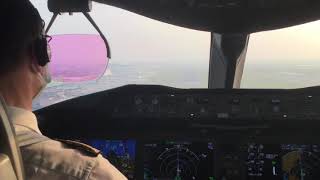 B787 Landing Cockpit Taipei [upl. by Asante]