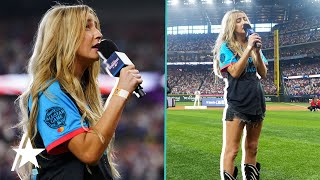 Ingrid Andress’ Streams SPIKE After Viral ‘Drunk’ National Anthem [upl. by Kellie151]