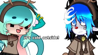 ✮ Its cold outside • christmas ocs • ft spiral  33 • kinda rushed ✮ [upl. by Gora]