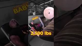 Ronnie Coleman’s Insane 2300 lb Leg Press Max Out shorts maxstrength bodybuilder gym [upl. by Ainaj]