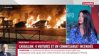 CAVAILLON 4 VOITURES ET UN COMMISSARIAT INCENDIÉS [upl. by Huppert]