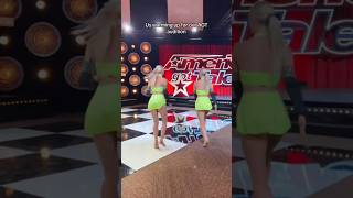 RYBKA TWINS WARMING UP FOR AGT AUDITION [upl. by Nirik]