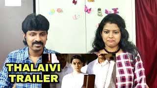 Thalaivi Trailer Reaction  Kangana Ranaut  Arvind Samy  Vijay  Tamil Couple Reaction [upl. by Bahner]