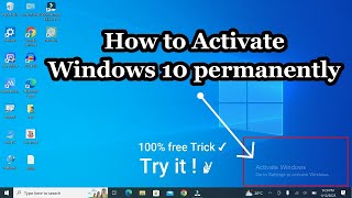 How To Activate Windows 10 Permanently 2023  Free Easy Solution try it [upl. by Nazler]