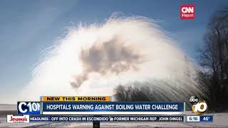 Warning issued over boiling water challenge [upl. by Egiedan]