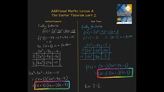 4 Factor Theorem Additional Maths OCR FSMQ [upl. by Michon100]