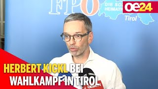 Herbert Kickl bei Wahlkampf in Tirol [upl. by Nosyerg78]