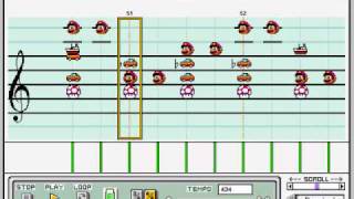 PW AA Dick Gumshoes theme on Mario Paint Composer [upl. by Chaworth]