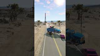 Realistic Highway Car Crashes 75 shorts beamngdrive [upl. by Farron649]