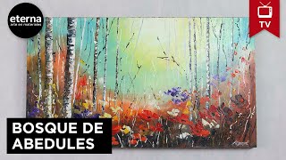 Pintura · Bosque de abedules [upl. by Aihsetel]