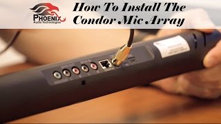 How To Install The Condor Mic Array  Phoenix Audio Technologies [upl. by Magocsi]