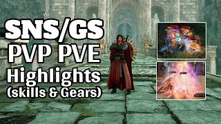 Throne and Liberty SNSGS Build PVP PVE Highlights skills amp Gears [upl. by Annirac]