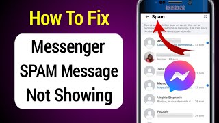 😭How To Fix Messenger SPAM Message Not Showing  message sending problem on Messenger [upl. by Honan]