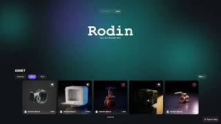 Best AI Gen 3D Models with Rodin [upl. by Reivaz]