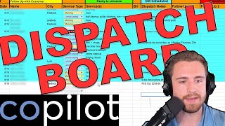 How To Create amp Use A Dispatch Board  CoPilot CRM [upl. by Noraa]