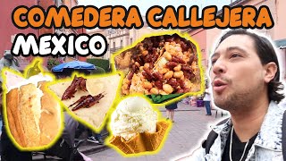 Probando COMIDA CALLEJERA de MUCHAS CIUDADES de MÉXICO 🤤🇲🇽✅ [upl. by Akehsal]