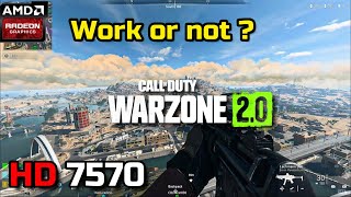 COD WARZONE 20 ON HD 7570 Low budget gpu Work or not [upl. by Asiul]