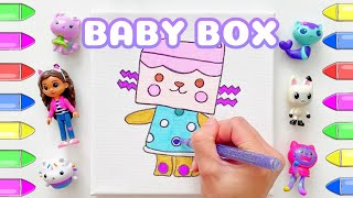 Gabbys Dollhouse Colouring Baby Box [upl. by Studner]