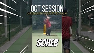 28th Oct Session SOHEB cricketlover cricketshorts cricketvideo batting noida netsession [upl. by Anastatius78]