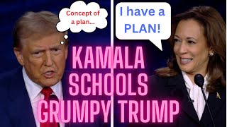 Kamala SCHOOLS Grumpy Trump MORE DEBATE REACTION [upl. by Tawney]