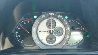 Toyota Altezza acceleration 30 2JZ GE [upl. by Finnie365]