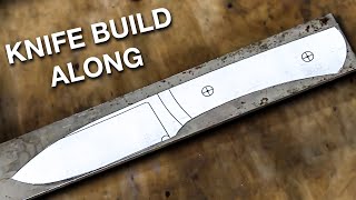 Knife Making 101 I make a Knife with basic tools pt 1 [upl. by Leterg]