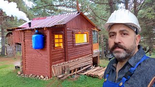 Im Renovating My DREAM Wooden House in the Forest [upl. by Anesusa785]