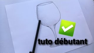 Comment dessiner un verre en capturant sa forme  astuce facile [upl. by Enicnarf780]