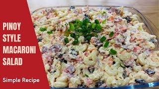 MACARONI SALAD  PINOY STYLE [upl. by Livia]