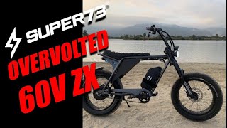 60v custom super73 zx overvolted stock motor electric bike [upl. by Luben]