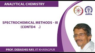 Spectrochemical Methods  III Contd [upl. by Gutow]