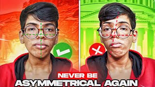 How to fix Asymmetrical  Uneven Face Naturally HINDI [upl. by Noied]