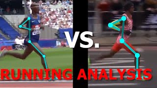 Running Analysis Mo Farah Running the Marathon vs 5K [upl. by Ahcropal]