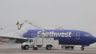 Deicing in Denver  Southwest Airlines [upl. by Endaira]