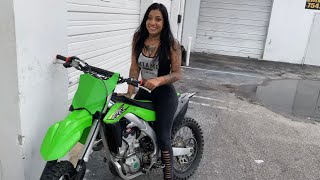 I Let Her Ride The Kx450f For The First TimeFAIL [upl. by Ahsiner468]