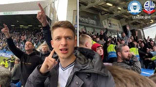 Fans Sing quotTHOGDEN WHATS THE SCOREquot as Bolton Miss Promotion [upl. by Chalmers]