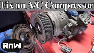 How to Diagnose and Replace an AC Compressor Coil Clutch and Bearing on Your Car [upl. by Tierza]