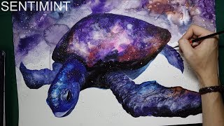 Watercolor Galaxy X Turtle [upl. by Perice582]