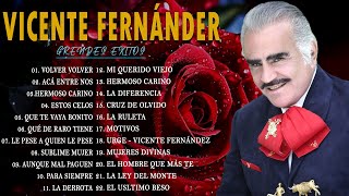 VICENTE FERNANDEZ MEJORES CANCIONES  VICENTE FERNANDEZ 40 GRANDES ÉXITOS MIX [upl. by Assyle]