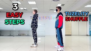 3 EASY SHUFFLE STEPS ❗️STAR DANCING 5 MIN 😎 TUZELITY SHUFFLE 😱⭐️ [upl. by Keir177]