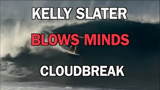 KELLY SLATER BLOWS THEIR MINDS AT CLOUDBREAK Fiji [upl. by Selrahc903]