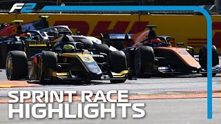 F2 Sprint Race Highlights  2020 Russian Grand Prix [upl. by Lanctot]