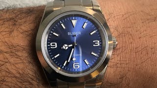 Bliger Explorer Homage Watch blue dial [upl. by Nnyleimaj47]