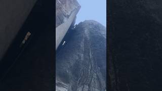 Stuck Harding Slot on ASTROMAN 🚀💪🏻Yosemite hardman route climbing bouldering yosemite [upl. by Maximilianus]