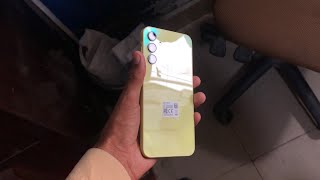 Samsung A15 8gb 256gb unboxing yellow Green Colour [upl. by Dunham]