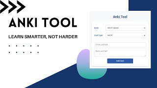 Anki Tool Chrome Extension Demo [upl. by Nosduj]