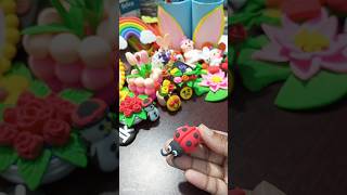 DIY Clay ladybug ।। Clay craft ।। Clay art ।। diy shorts clayart craft art creative [upl. by Bassett]